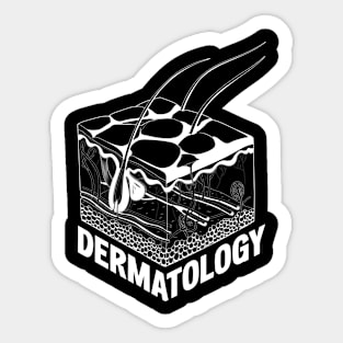 Dermatology Skin Graphic Dermatologist Sticker